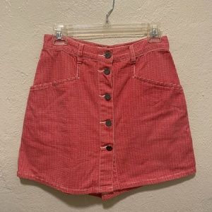 Vintage Red Gingham Skort - image 1